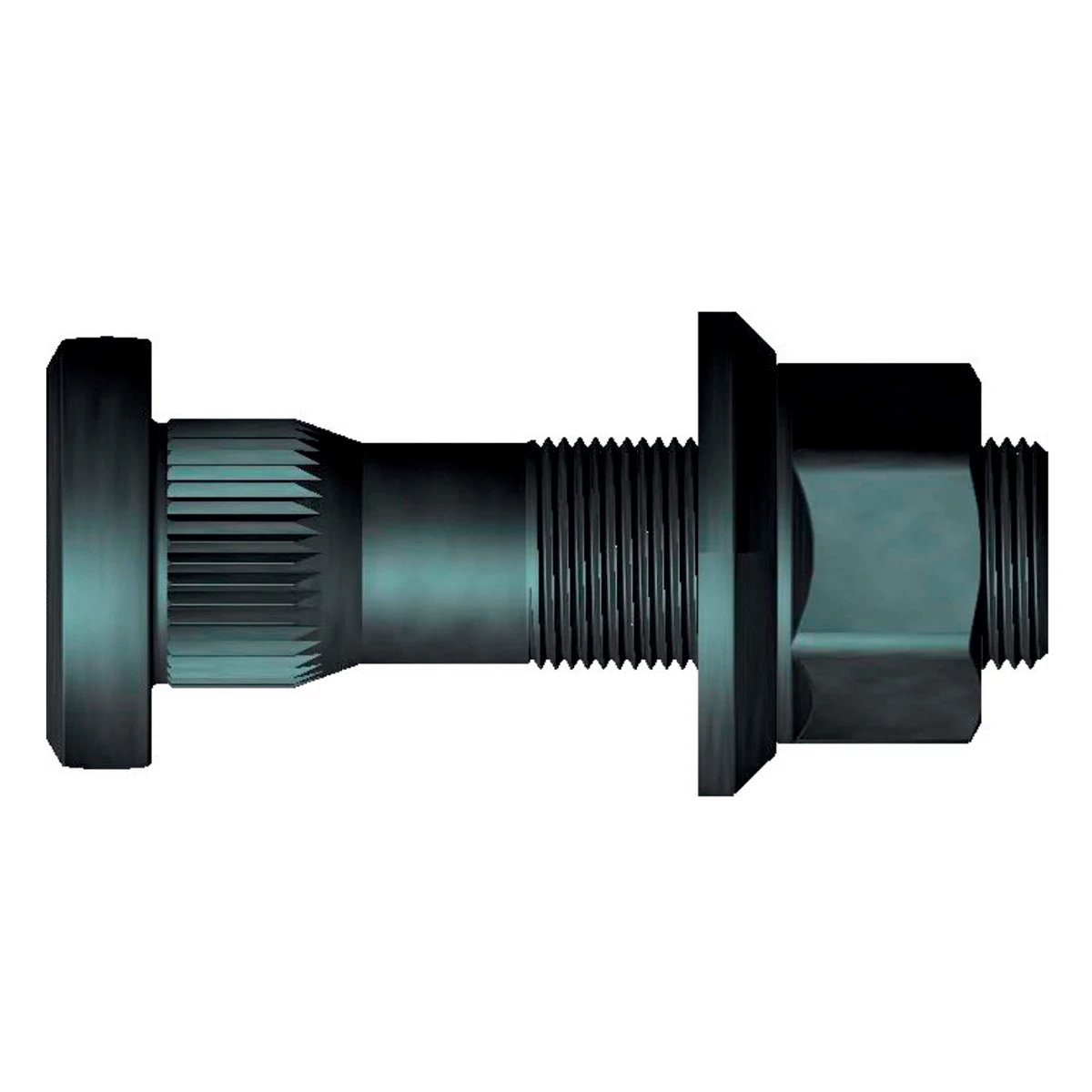 PARAFUSO RODA DIANTEIRA RECARTILHADO COMPLETO M22-1,5X85