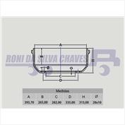 TAMBOR FREIO TRASEIRO 18007009 05206E