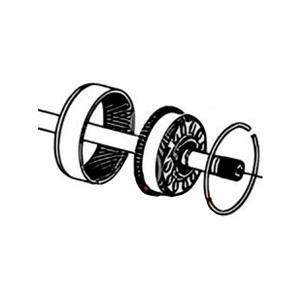 COROA REDUTORA CUBO REDUTOR TRASEIRO C/FLANGE C/ANEL TRAVA 19030026 E819