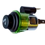 ACENDEDOR CIGARRO 12V VERDE/AMBAR 19219005 DNI0560