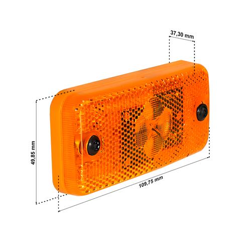 SINALEIRA LATERAL POSICAO AMARELA C/LED 24V 36009498 7.25406 