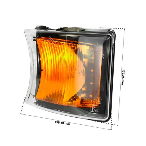 SINALEIRA SETA DIANTEIRA DIREITA/ESQUERDA FUME C/LED 24V 36009513 1.21813 