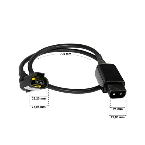 CHICOTE ELETRICO SINALEIRA DIREITO/ESQUERDO C/CONECTOR 2 VIAS 36009652 2.24447 