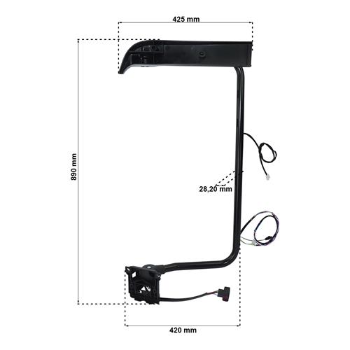BRACO ESPELHO RETROVISOR DIREITO 36004452 6.75337 