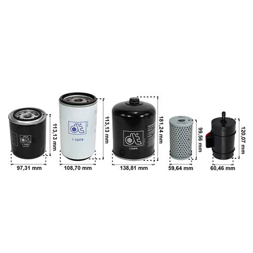 KIT ELEMENTO FILTROS MOTOR (COMPLETO S/ELEMENTO AR) 36014593 1.34120 