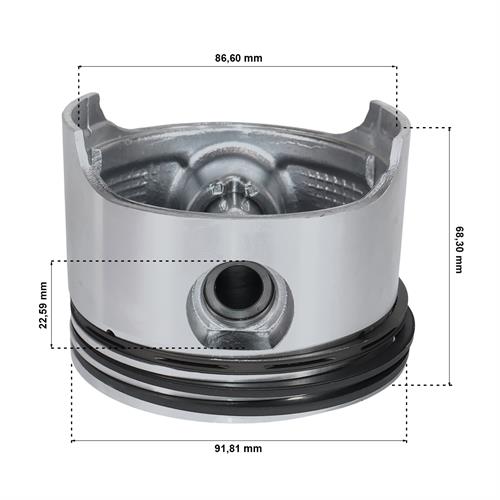 PISTAO COMPRESSOR AR C/ANEL KNORR 92MM STD 36005052 3.75105 