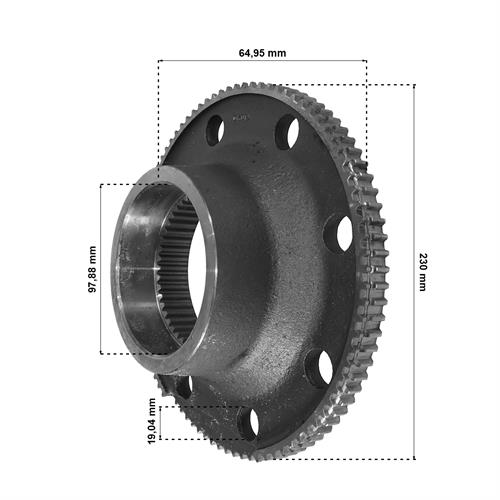SUPORTE COROA REDUTORA CUBO REDUTOR 32003478 T19214 