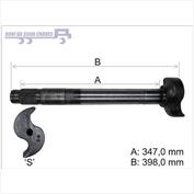 EIXO "S" FREIO TRASEIRO ESQUERDO 348MM 17318011 100000118012